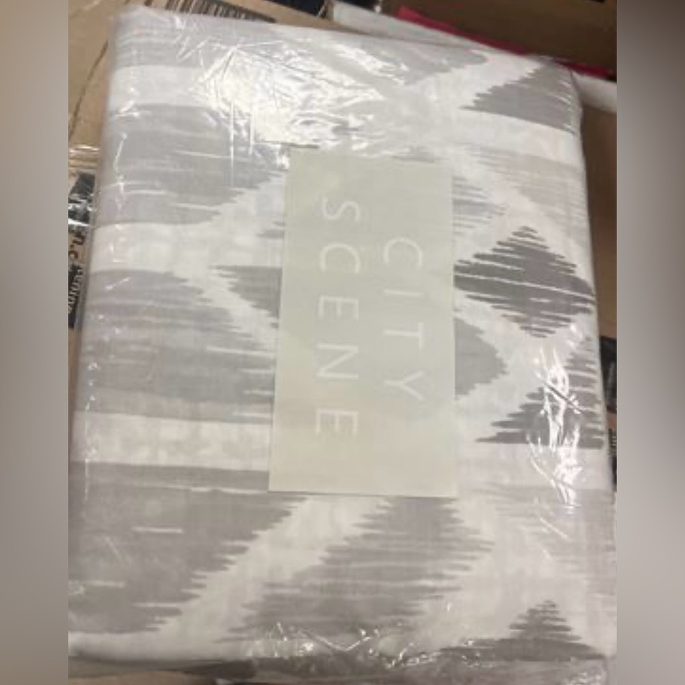 City Scene Grayson Reversible Cotton 3-piece Duvet Cover Set King - Picture 6 of 6